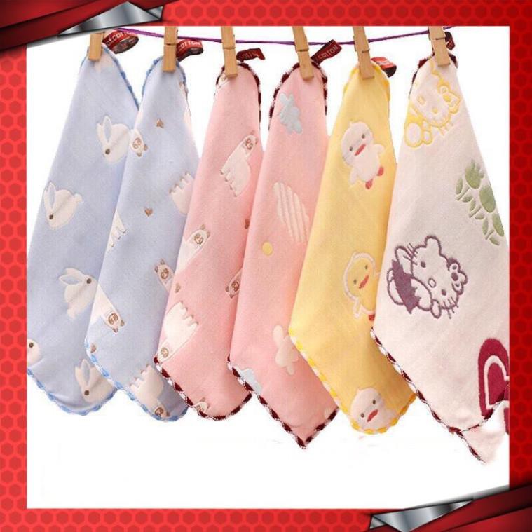 5 Khăn Sữa, Khăn Mặt Sợi Tre 6 Lớp - Lee Lee Kids