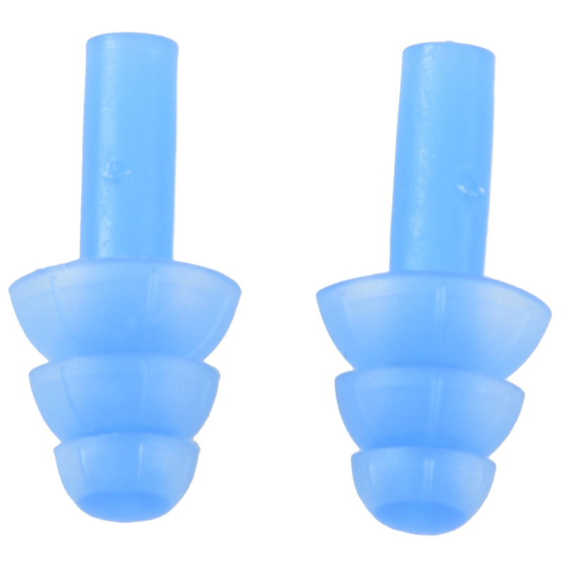 Cặp Nút Bịt Tai Khi Bơi Lội Bằng silicone Dẻo Màu Xanh Dương