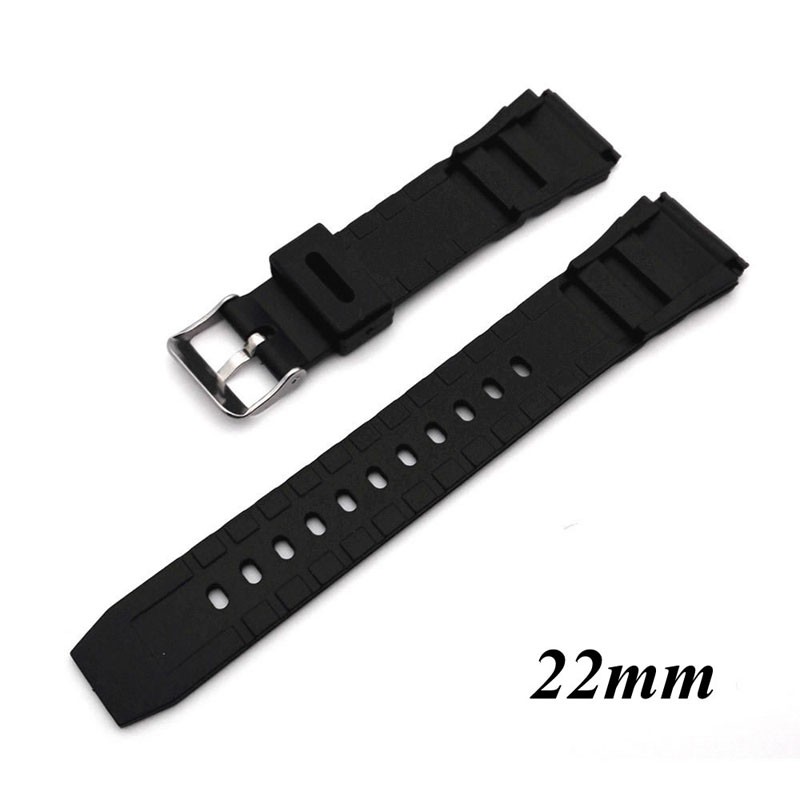 Dây đeo silicone thay thế cho đồng hồ 18-22mm thiết kế chống nước chất lượng cao