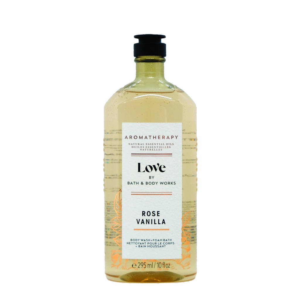 Tắm thư giãn Love Rose+ Vanilla - Bath & Body Works Aromatherapy (295ml)