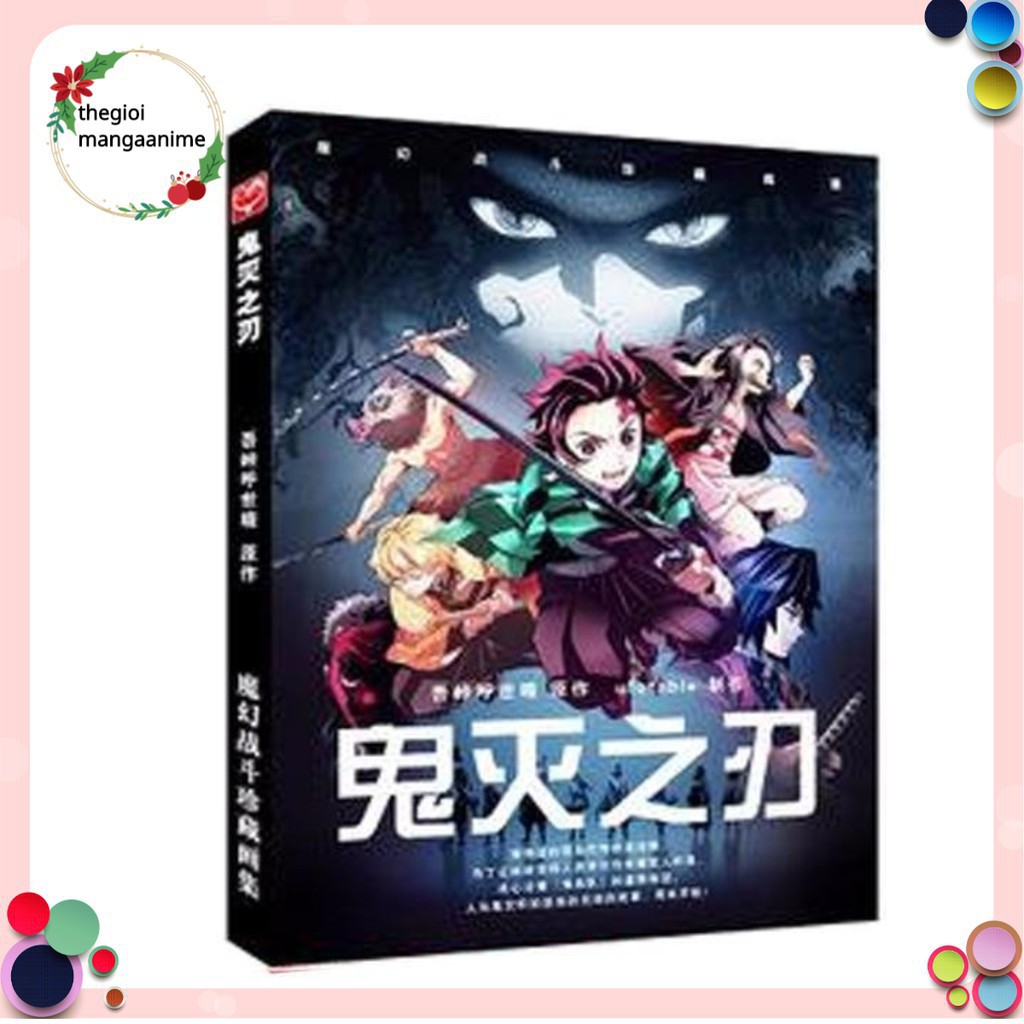 Photobook Kimetsu No Yaiba diệt quỷ cứu nhân bìa cứng album ảnh tặng kèm poster