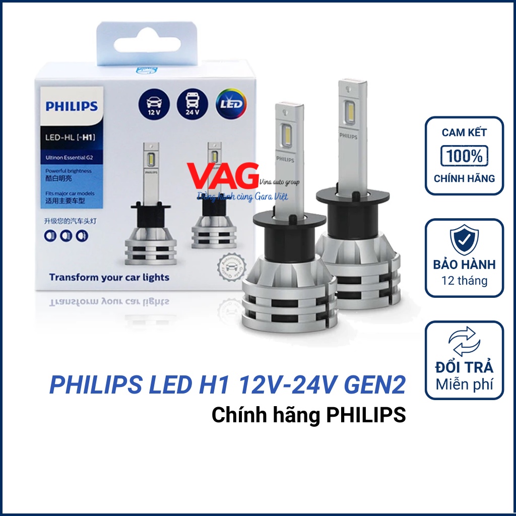 Bóng đèn Philips Led H1 12V-24V GEN2 6500K