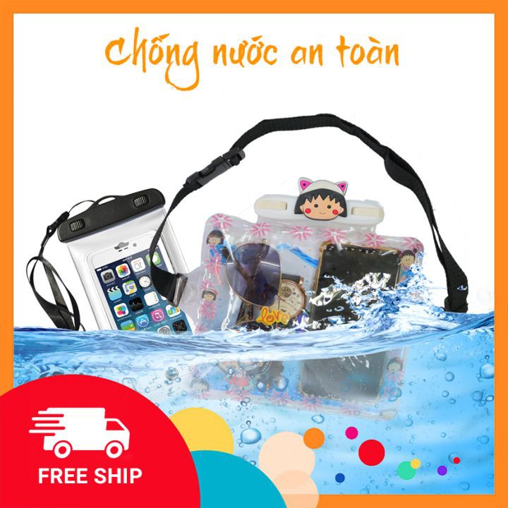 Túi Chống Nước Đi Bơi, Đi Mưa, ⚡FREE SHIP⚡ Túi Đựng Đa Năng Chống nước, Tiện Lợi Khi Đi Tắm Biển, Du Lịch