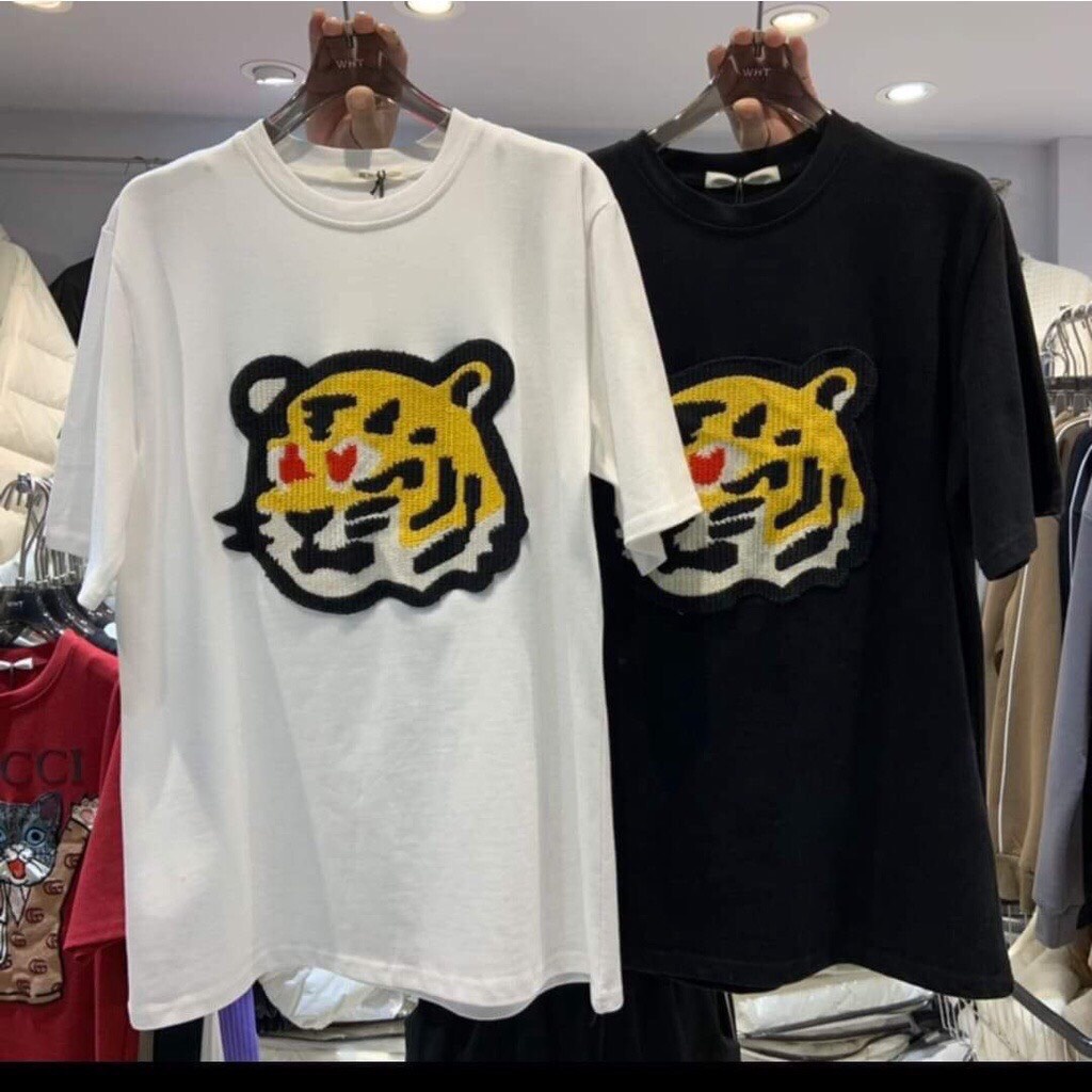 [Rẻ Vô Địch] Áo thun cotton tay lỡ unisex -- áo con hổ hot nhất 2022 | BigBuy360 - bigbuy360.vn