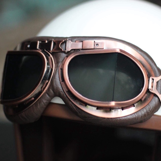 Kính phi công GG450 phụ kiện gắn mũ bảo hiểm dành cho người đi xe máy Arrow Shop