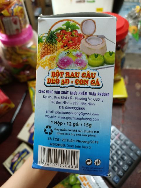 Bột Rau Câu Hiệu Tuấn Phương gói 15g