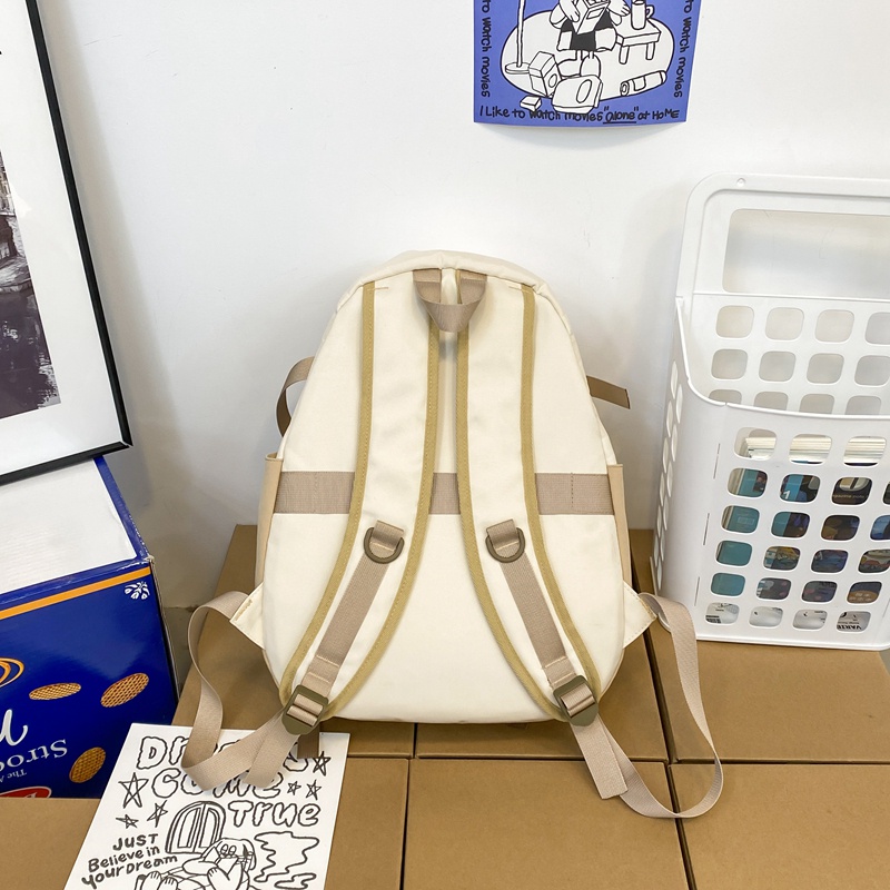 Balo Prettyzys đựng laptop cỡ 15.6inch sức chứa lớn phong cách Hàn Quốc thời trang cho sinh viên học sinh