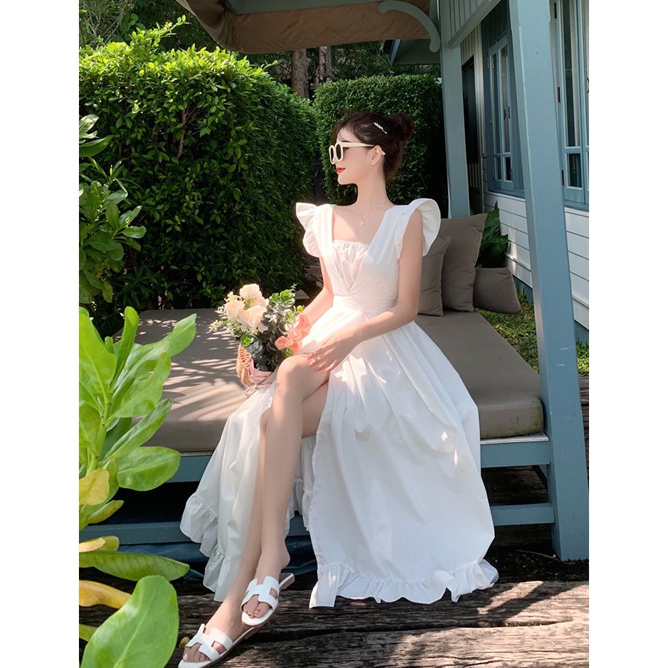 Đầm nữ dáng xòe dài midi Emilyshop