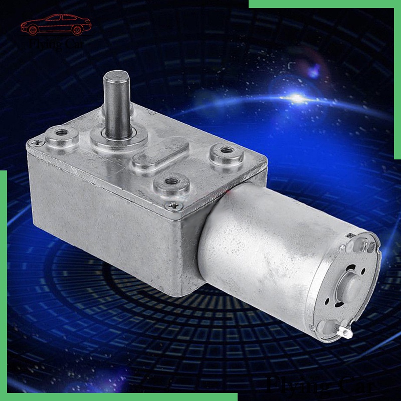 12V 2RPM High Torque Turbine Gearbox Electric Worm Gear Reduction DC Motor