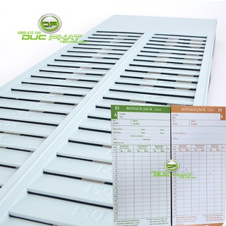 KHAY ĐỂ THẺ GIẤY CHẤM CÔNG  50 KHE  BẰNG NHỰA