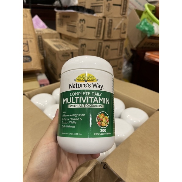 BILL TEM CHEMIST - Vitamin tổng hợp tảo biển Nature’s Way Úc 200 viên - Xuất xứ Úc
