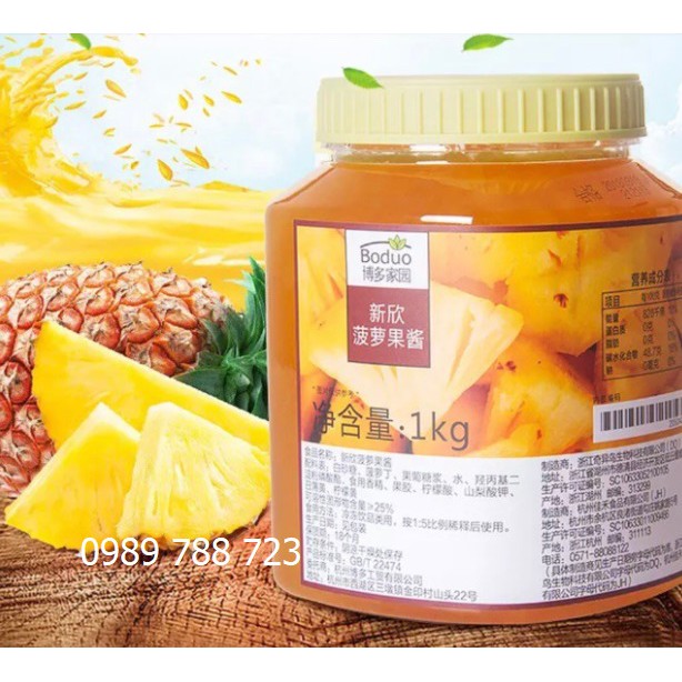 Sauce sốt Dứa Boduo hộp 1kg - Mứt Boduo dứa 1kg