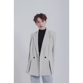Áo Blazer kéo khoá 2 lớp