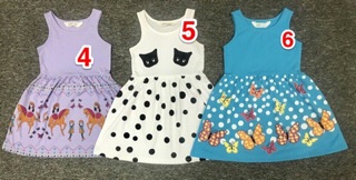 Đầm thun bé gái H&M, size 2-10 tuổi