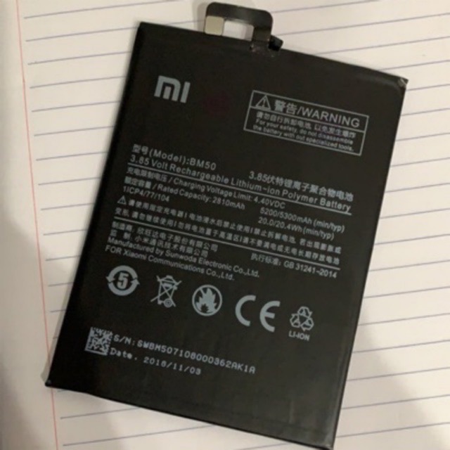 Pin Xiaomi Mi max 2/BM50 xịn có bảo hành