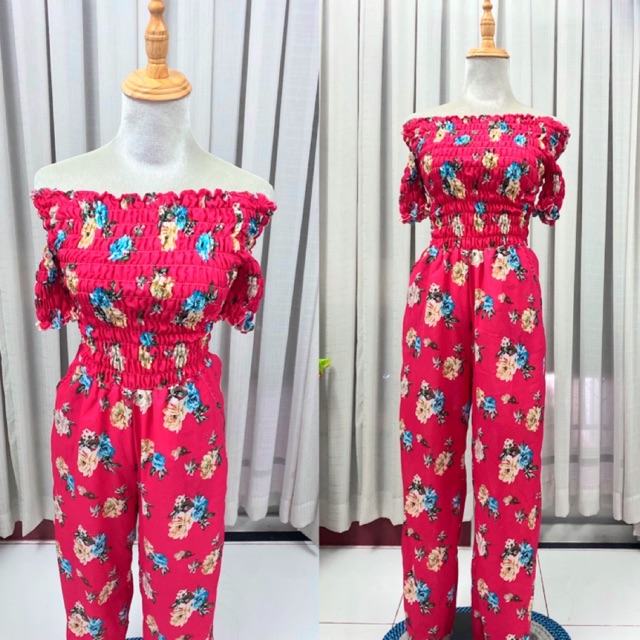 Sale jum hoa hồng mặc được 2 kiểu