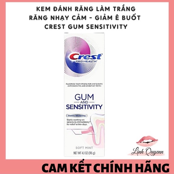 Kem Đánh Răng Crest Pro-Health Gum and Sensitivity 116G