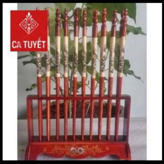 Đũa thờ 10 đôi cắm thẳng gỗ hương