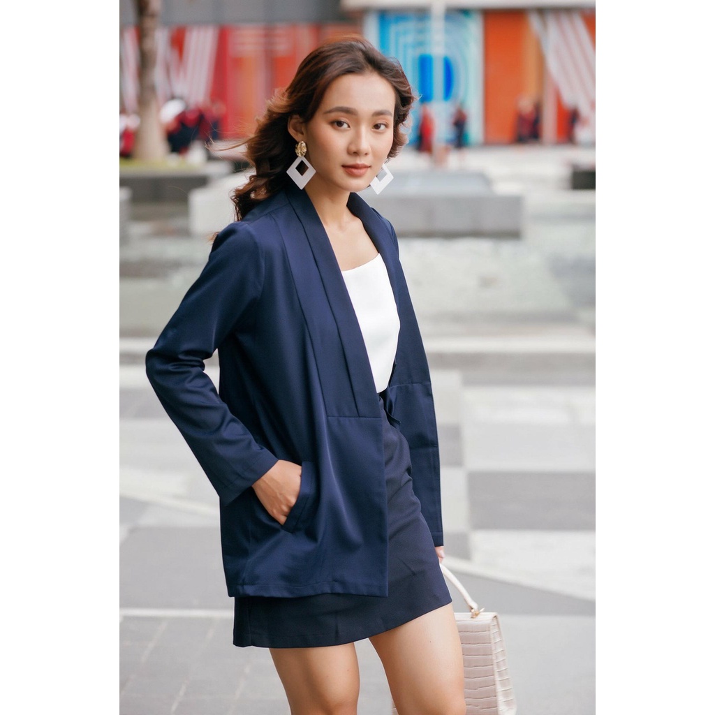 Áo Blazer Coco - Xanh đen | BigBuy360 - bigbuy360.vn