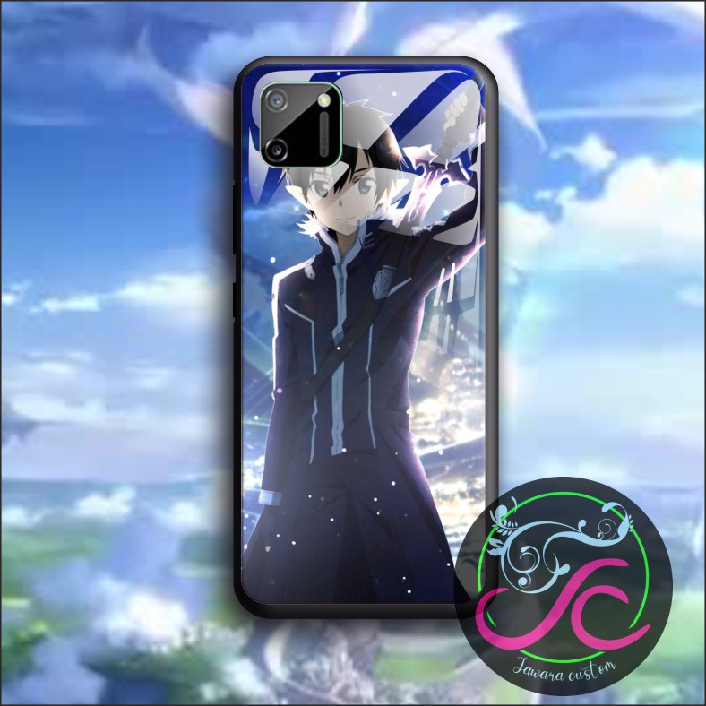 Ốp Điện Thoại Mặt Kính In Hình Sword Art Online Cho Iphone 5g 6g 6g + 7g 7g + 8g 8g + X Xr Xs Max 11 5.5