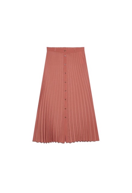 Chân váy xếp ly Stradivarius hồng đất Xs | BigBuy360 - bigbuy360.vn