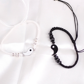Set 1 / 2 Vòng Tay Bện Dây Thủ Công Cho Cặp Đôi