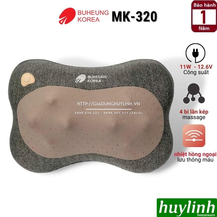 Gối massage hồng ngoại Buheung MK-320 [Máy mát xa]
