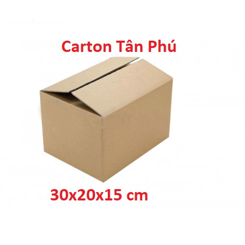 30 x 20 x 15 cm - 10 Thùng hộp carton trơn giấy vàng 3 lớp ♥️ FREESHIP ♥️ Giảm 10K Khi Nhập [BAOBITP] - TP10