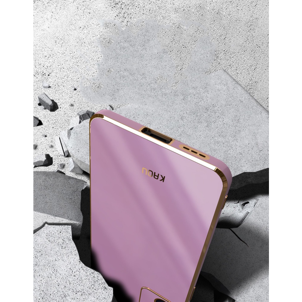 Ốp lưng Silicon mạ vàng cho Oppo Reno 6z 5g Reno6 5g Reno5 Reno4 ốp điện thoại dẻo chống sốc