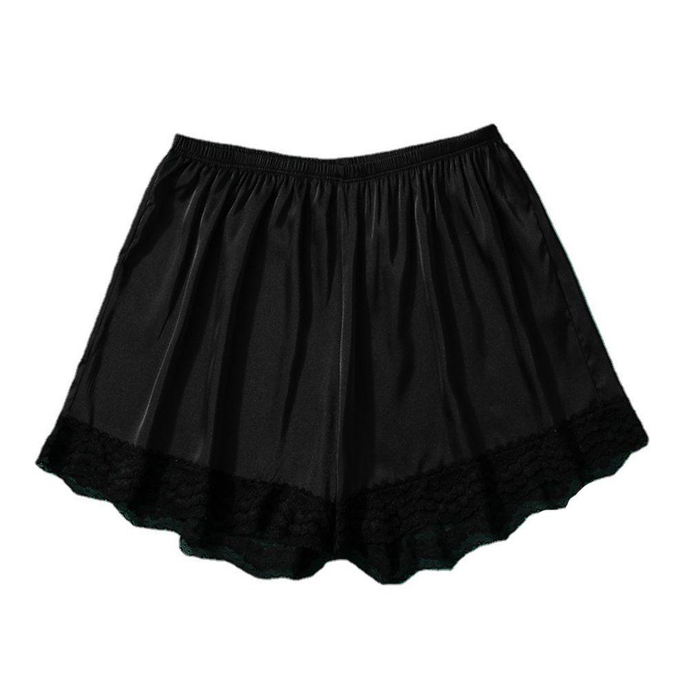 Quần Lót Boxer Vải Lụa Lạnh Màu Sắc Ngọt Ngào Lưng Cao Thoải Mái Thời Trang Mùa Hè Cho Nữ