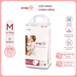 Bịch tã dán rose baby size m (52 miế