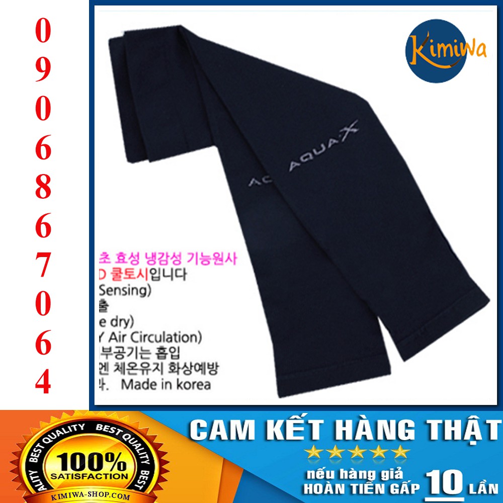 Ống Tay Chống Nắng AquaX Chính Hãng Hàn Quốc - Màu Xanh Đen/ Navy