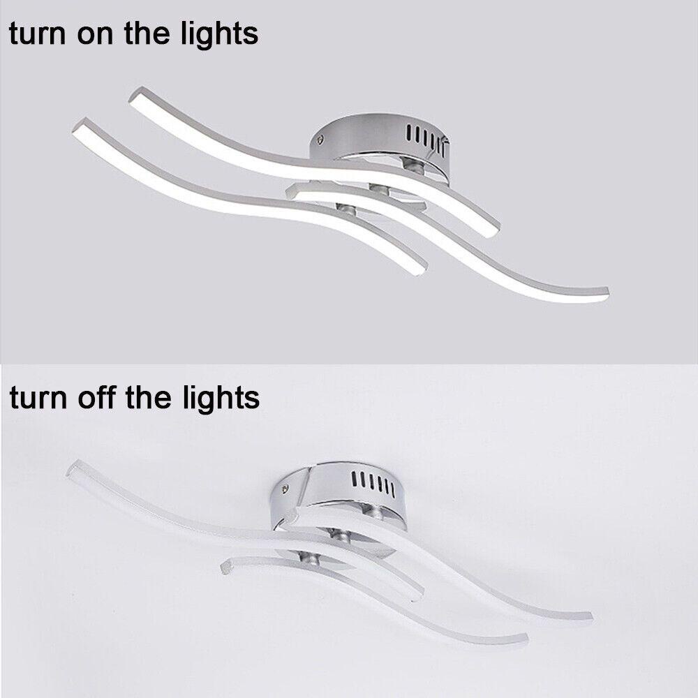 Đèn Trần 3 Màu Hình Sóng Biển Độc Đáo Trang Trí Phòng Khách / Phòng