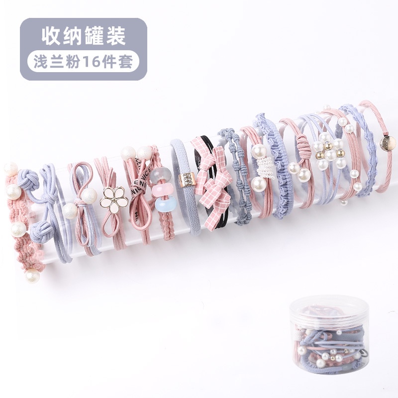 Dây buộc tóc cao su bọc da đơn giản dễ thương phong cách Hàn Quốc cho nữ