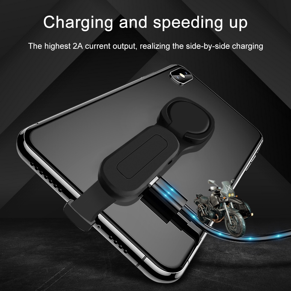 Giá đỡ điện thoại dạng nhẫn tích hợp cổng sạc lightning 3.5mm và cổng tai nghe cho IPhone X XR XS 8 Plus