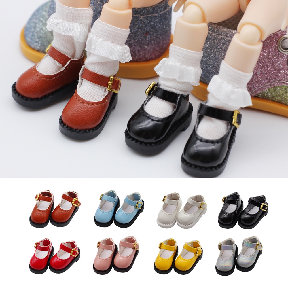Giày Da Thời Trang Cho Búp Bê bjd ob11 1/12