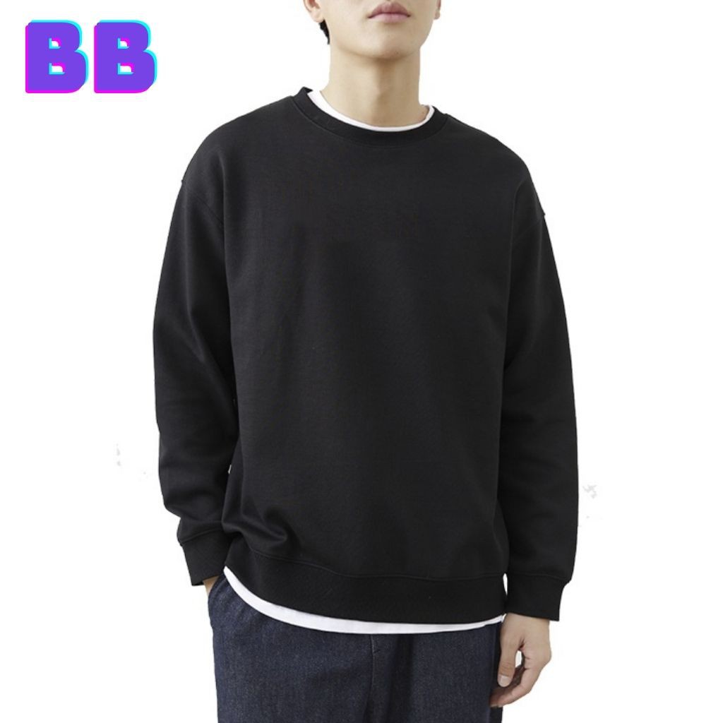ÁO SWEATER NỈ UNISEX THIẾT KẾ TRƠN KHÔNG IN HÌNH CỰC ĐẸP FORM NAM NỮ ĐỀU MẶC ĐƯỢC