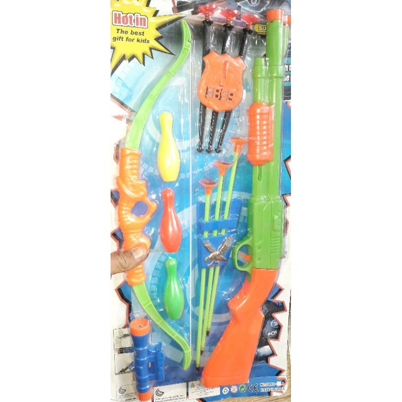 Một chiếc súng_cung_tên dính bằng nhựa an toàn dài 52cm