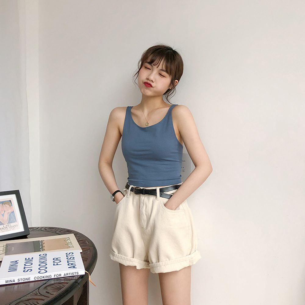 Áo lót thể thao hai dây có mút nâng ngực nhiều màu sắc thời trang cho nữ