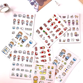 COMBO 5 hình dán không thấm nước cute
