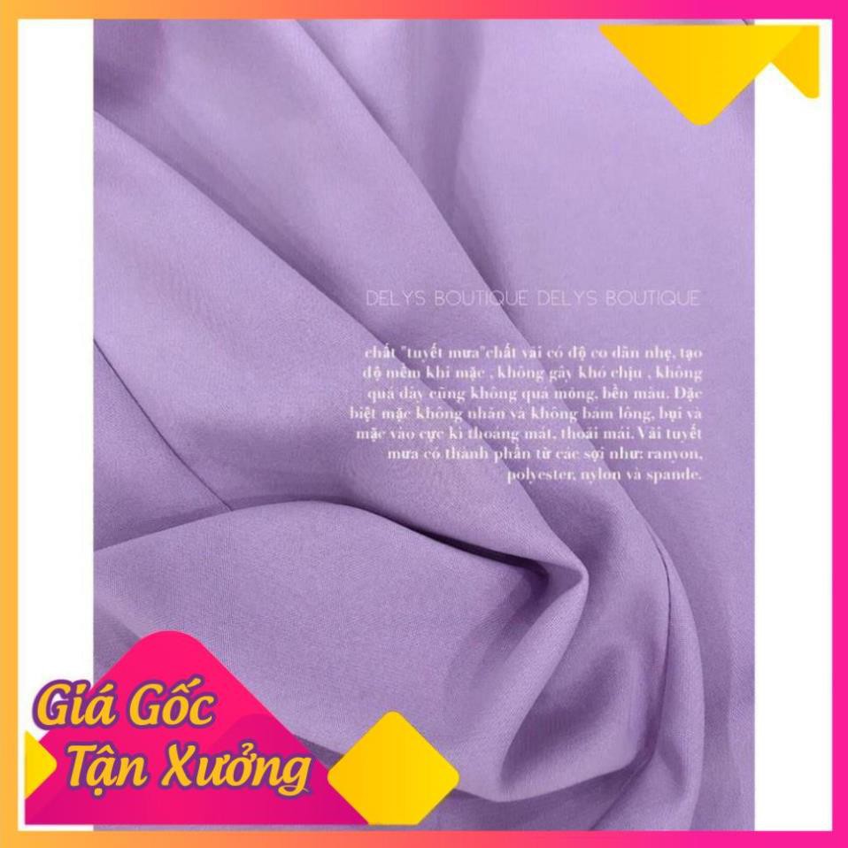 QUẦN CULLOTES QUẦN ỐNG RỘNG DÁNG DÀI MÀU TÍM PHONG CÁCH HÀN QUỐC DÀI 100cm 935