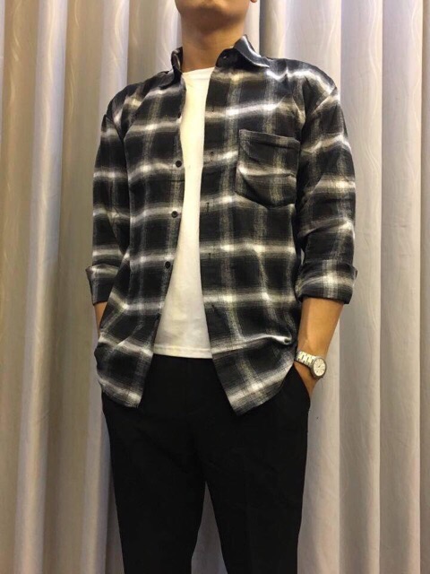 Áo sơ mi caro dài tay | BigBuy360 - bigbuy360.vn