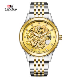 ĐỒNG HỒ CƠ TEVISE 9006, HÌNH RỒNG MẠNH MẼ, SANG TRỌNG, ĐẲNG CẤP - HÀNG CHÍNH HÃNG