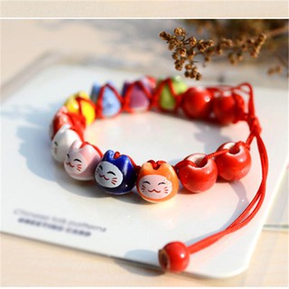 Vòng tay mèo may mắn Maneki Neko