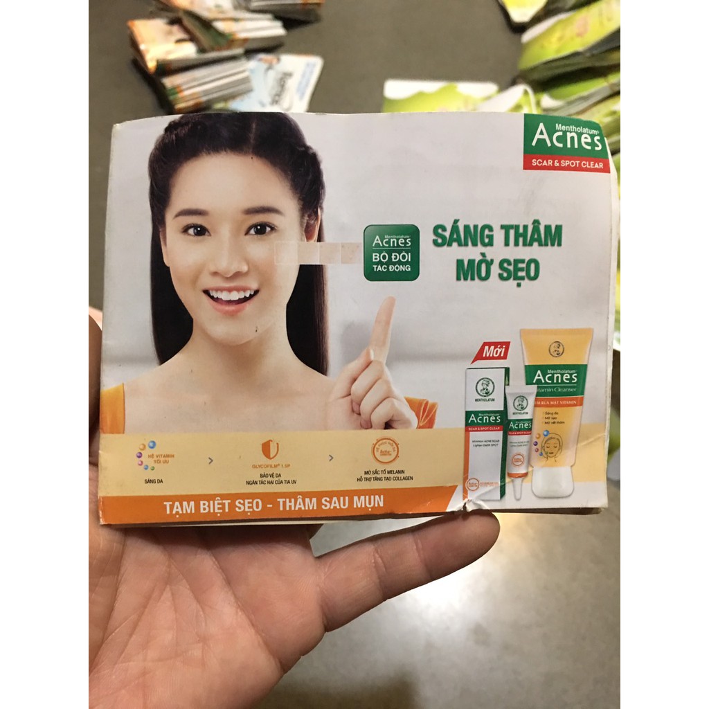 Set 10 Kem Rửa mặt Vitamin Acnes 3g ( mẫu test)