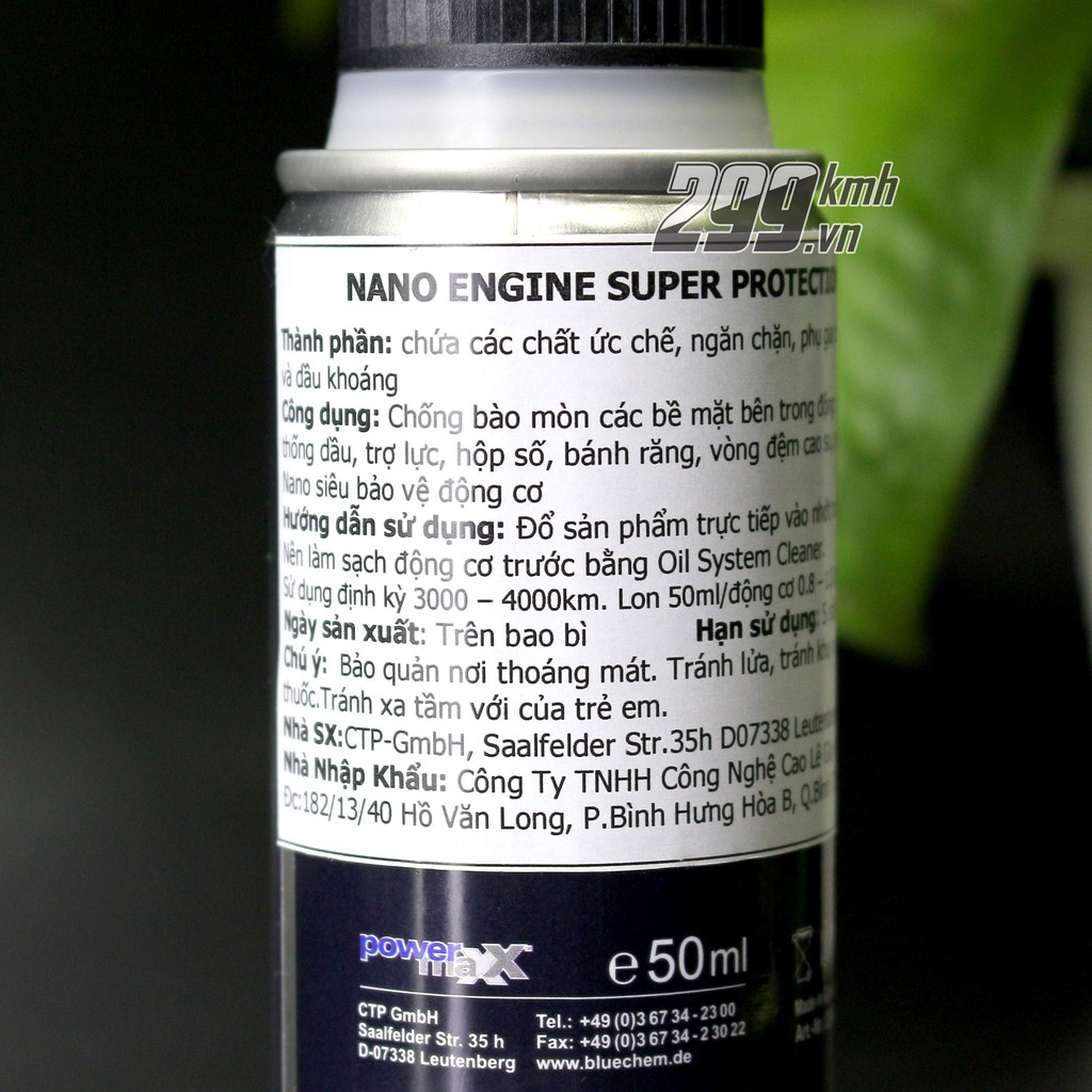 Bluechem Nano Engine Protect &amp; Seal - Bảo vệ động cơ