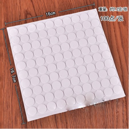 Set 100 miếng keo dán bóng trang trí tiện lợi kích thước 15mm
