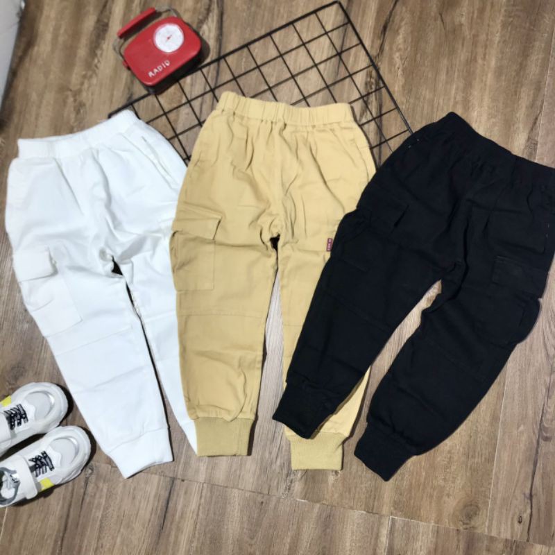 Quần kaki túi hộp bo gấu cho bé 10-21kg