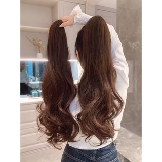 Tóc giả ngoạm xoăn dài 50cm nhuộm đủ màu