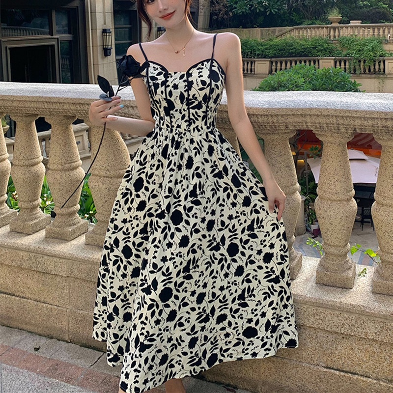 Đầm Dài Hai Dây Thời Trang Thanh Lịch Dễ Phối Đồ Cho Nữ